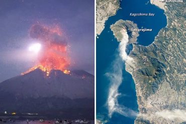 Agencia Meteorológica de Japón declaró la alerta máxima por la erupción del volcán Sakurajima (+Fotos +Videos)