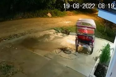 “El vehículo fantasma”: Se viraliza video de un mototaxi que se encendió “solo” y se puso en movimiento en plena noche (terminó estrellándose)