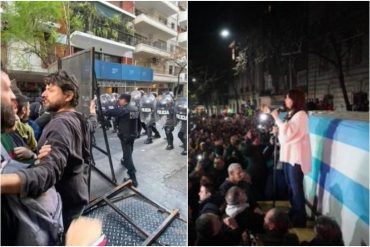 Protestas a favor de Cristina Kirchner dejan al menos siete heridos este #27Ago (+Fotos +Videos)