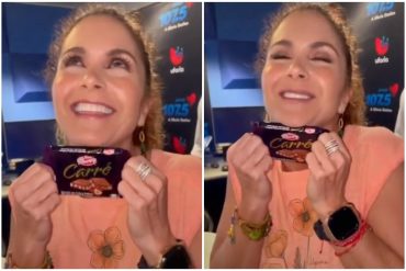 Lucero enloqueció cuando le regalaron un chocolate de Savoy: “Me trae buenos recuerdos de tantas veces que tuve allá” (+Video)