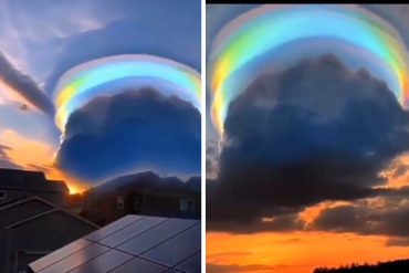 La impactante nube multicolor que se formó en una ciudad china y que despertó sensación en redes (+Video)