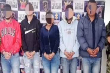 Capturados 5 presuntos miembros del “Tren de Aragua” en la ciudad de Bogotá