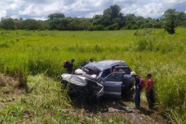 Accidente vial en autopista de Portuguesa dejó tres fallecidos y un herido