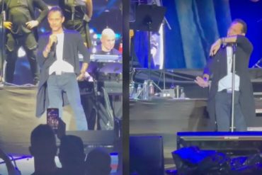 A Marc Anthony le pegaron un botellazo tras pedir aguardiente durante un concierto en Medellín: esta fue la reacción del cantante (+Video)