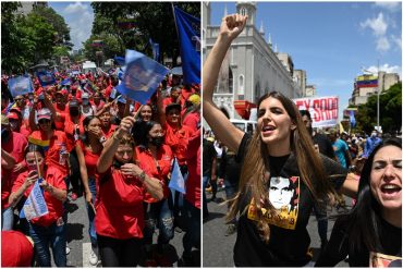 “¡Yanqui, ladrón, devuelve el avión!”: chavistas repitieron como loros el discurso del régimen durante show en Caracas por el Boeing 747 retenido en Argentina