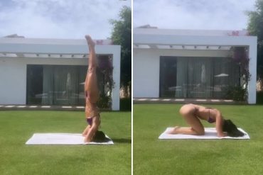 El video de Dua Lipa haciendo yoga con un sexy bikini robó suspiros en redes