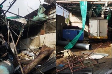 Se registró una fuerte explosión de fábrica textil en Boleíta Norte: al menos 2 personas resultaron heridas (+Fotos)