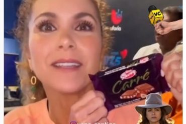 “Me trae buenos recuerdos”: La cantante mexicana Lucero se mostró fascinada porque le regalaron un chocolate Savoy (+Video)