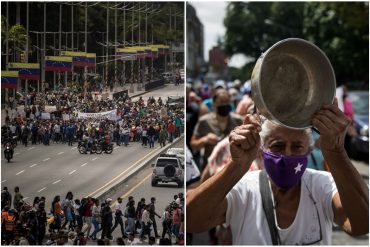 Marcha de las ollas vacías: sectores de salud y educación protestaron en Caracas para rechazar el “instructivo criminal” de la Onapre, que pulverizó sus beneficios (+Videos)