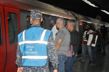 PNB activó un “dispositivo de seguridad” en el Metro de Caracas luego de que un buhonero hiriera a otro en una de las estaciones (+Fotos)