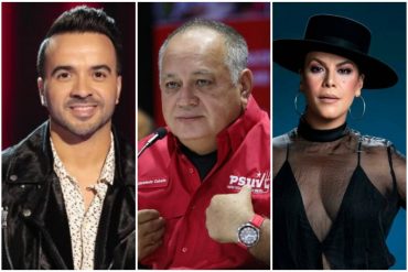 Diosdado Cabello llamó “inmorales” a Luis Fonsi y Olga Tañón y envió una advertencia a funcionarios que vayan a sus conciertos en Venezuela (+Video)