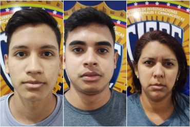 Detenidos 3 miembros de una familia en Cumaná por supuestamente pertenecer a una red de pornografía