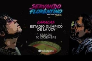 Servando y Florentino enloquecen las redes tras anunciar el cierre de su gira en el Estadio Olímpico de la UCV el próximo #10Dic