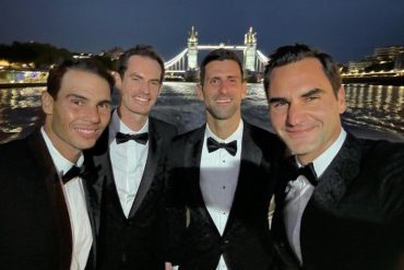 La foto de Federer que reunió a cuatro de los mejores en la historia del tenis