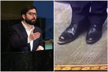 “No es la primera vez que pretende llamar la atención como pordiosero”: presidente de Chile fue con los zapatos rotos a la Asamblea de la ONU (+Video)