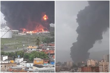 Aseguran que falta de pararrayos causó incendio en refinería de Puerto La Cruz