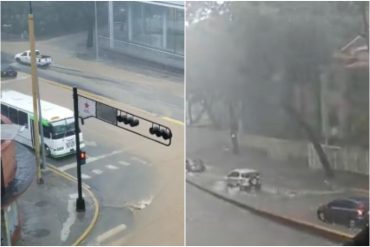 Reportan calles anegadas en Caracas por fuertes lluvias de este #25Sep (+Videos)