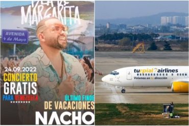 Nacho reveló que compró la mitad de las acciones de Turpial Airlines y ofrece descuentos en todos los vuelos