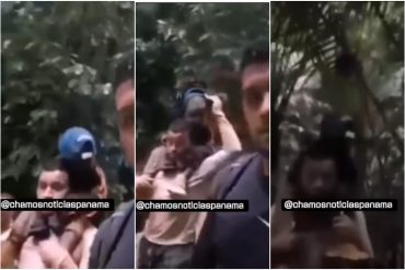 Migrantes venezolanos rescataron a un niño perdido en la selva del Darién  (+Video)