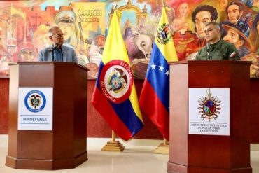 Ministros de Defensa del régimen de Maduro y Colombia acuerdan instalar “mesas de trabajo” para abordar temas de seguridad