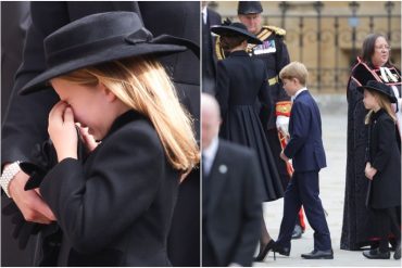 Así rompió en llanto Carlota, la hija de los príncipes de Gales, durante el funeral de su bisabuela Isabel II