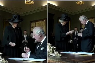 “Odio esta m*ldita cosa”: El rey Carlos III enfureció de nuevo frente a las cámaras porque se manchó de tinta y el momento se viralizó (+Video)