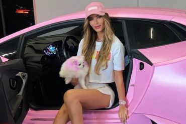 Modelo venezolana Aleska Génesis reveló qué pasó con el Lamborghini rosado que le regaló su exnovio Nicky Jam (+Video)