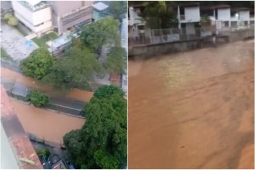 Rotura de un tubo matriz dejó daños en la avenida principal de Macaracuay (+Videos)