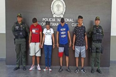 Capturaron en flagrancia a cuatro miembros del Tren de Aragua en Cúcuta: recibían el pago de tres millones de pesos por extorsión