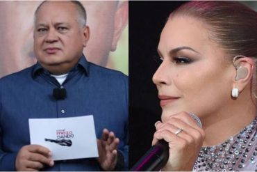 Diosdado sigue picado por el concierto de Olga Tañón en Venezuela luego de sus críticas al régimen: «Es mentirosa, es mentirosa» (+Video)