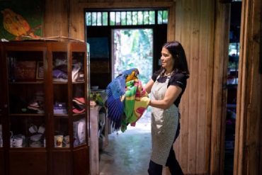 Una pequeña cabaña escondida en Caracas se convierte en un refugio de la fauna silvestre