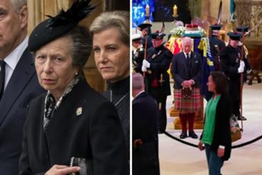 La princesa Ana se convirtió en la primera mujer en participar en la “vigilia de los príncipes”: así custodió el féretro de la reina Isabel II