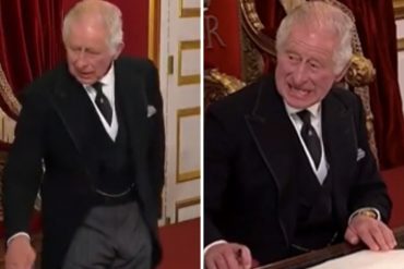 Con cara de molestia e incomodidad el rey Carlos exigió a un ayudante que le ordenara el escritorio: el momento se hizo viral (+Videos)