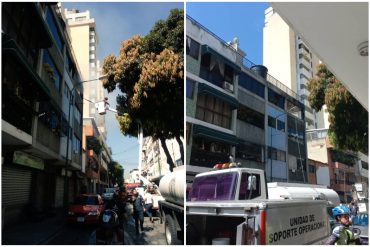 Se registró un incendio en apartamento de Chacao este #3Oct: solo reportan daños materiales (+Fotos)