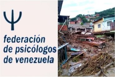 Federación de Psicólogos de Venezuela ofrece apoyo a los habitantes de Las Tejerías