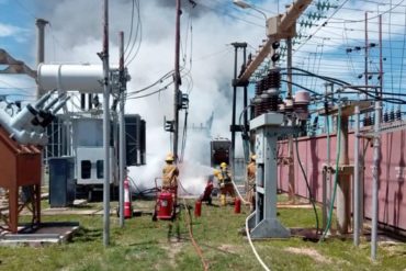 Varios sectores de Cumaná permanecen sin luz tras explosión de transformador en subestación eléctrica