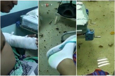 Logros de la revolución bolivariana: completamente inundado y sin electricidad quedó el hospital de Guatire por fuertes lluvias (+Videos)