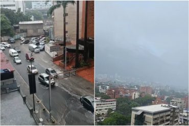 Reportan calles anegadas en Caracas por fuertes lluvias de este #21Oct (+Videos)