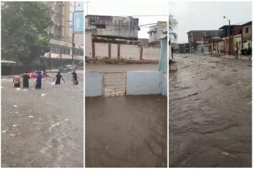 Fuertes lluvias en Maracaibo este #31Oct: calles y avenidas terminaron totalmente inundadas (+Videos)