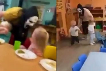 Acusaron a cinco empleadas de una guardería por asustar a niños «que se portaban mal» con máscaras de Halloween (+Video)
