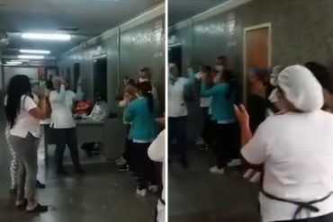 Protestaron en el Clínico Universitario porque no hay comida para los pacientes: deambulan por el centro de salud en busca de alimentos (+Video)