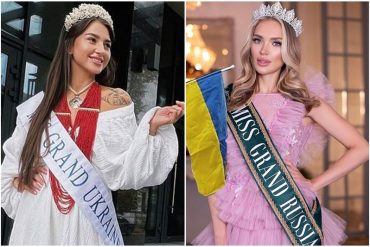 “Es de un país terrorista, déspota y repugnante”: Miss Grand Ucrania se negó a compartir habitación con representante de Rusia y pidió su expulsión