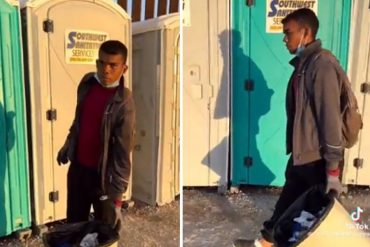 “Es lo menos que debemos hacer, dar el ejemplo ”: Se viraliza video de venezolano que limpió la basura que dejaron migrantes antes de cruzar muro en Arizona