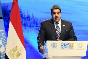 Lo que no dijo Nicolás Maduro durante su vacío discurso en la COP27 celebrada en Egipto