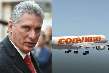 Miguel Díaz-Canel y altos funcionarios del régimen cubano usan un avión de Conviasa para hacer una gira por Argelia, Rusia, Turquía y China (+Video)