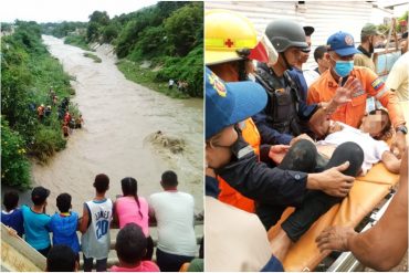 Rescataron a mujer que se lanzó a una quebrada de Barquisimeto: aseguran que sufre de esquizofrenia (+Fotos) (+Video)