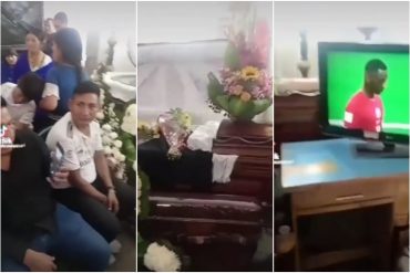 Un grupo de ecuatorianos acompañó el debut ganador de su selección en Qatar 2022…¡desde un funeral!