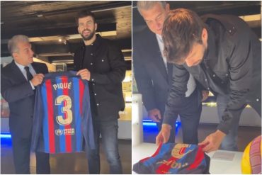 Piqué entregó la camiseta que utilizó en su último partido al museo del FC Barcelona (+Video)