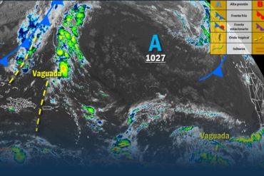 Alertan que vaguada en el Caribe causará fuertes lluvias en casi todo el país a partir de la tarde del #14Nov  (+Tomen previsiones en los siguientes estados)