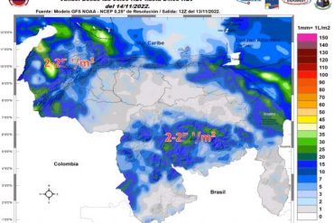 Inameh alerta sobre tres vaguadas cercanas a territorio venezolano durante este #15Nov